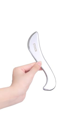 STICKON Stainless Steel Gua Sha Muscle Scraper Tool, Scraping Massage Tools, Physical Therapy Tools, GuaSha Massage Scraper Tool, IASTM Tools Great Soft Tissue Metal Massage Tool(STICKON-51) - size: STICKON-51