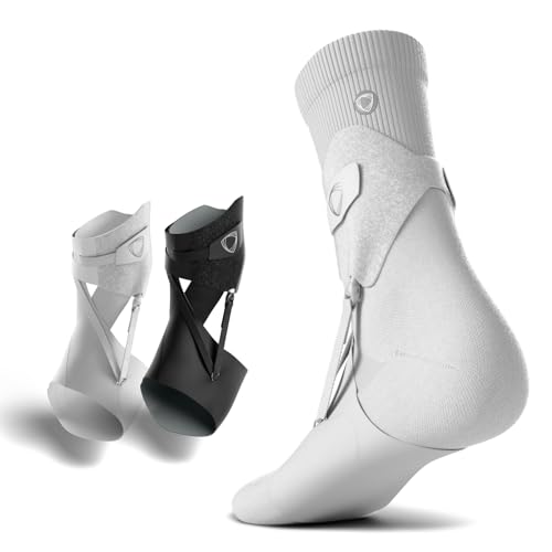 BetterGuards Lite Ankle Brace – Lightweight Sports Ankle Support for Men & Women | Stabilizer for Comfort & Mobility | Breathable, Non-Compression Fit for Sports, Training & Recovery (White, Medium, Right) - color: White, size: Medium