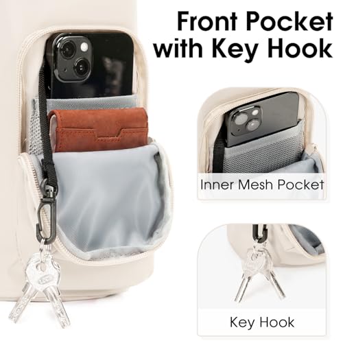 Ceneda Water Bottle Carrier Bag with Phone Pocket 32oz 40oz Tumbler Insulated Water Bottle Holder with Adjustable Shoulder Strap Carrier Sling Bag (Beige) - color: Beige