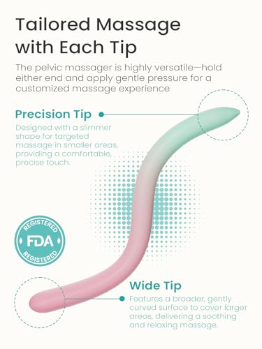 GROWNSY Perineal Massage Tool & Pelvic Wand for Pregnancy Labor Prep - color: Green