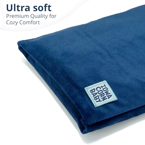 Microwave Heating Pad - Moist Heat Warm Compress for Back, Neck and Cramps - color: Blue Oasis