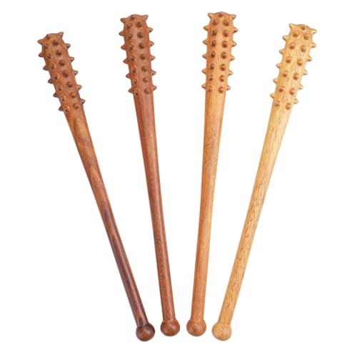 Handcrafted Wooden Massage Stick - Trigger Point Massage Stick for Deep Tissue Muscle Relief, Natural Wood Body Massager for Back, Legs & Recovery, Unique Gift for Wellness & Fitness Lovers