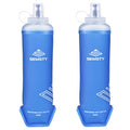 500ml Soft Flask, 2 Pack TPU Collapsible Water Bottle for Running - color: 500ml Blue