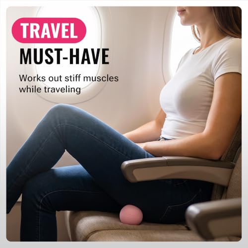 3 in 1 Massage Ball Set – 2.5", 1.9" & 1.2" Firm Silicone Balls for Myofascial Release, Trigger Point Therapy, Back & Foot Pain Relief, Face Fitness, Yoga, Deep Tissue Recovery (Pink) - color: Pink