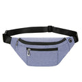 Fanny Pack for Men & Women, Fashion Waterproof Waist Packs with Adjustable Belt, Casual Bag Bum Bags for Travel Sports Running. - color: B-Purple