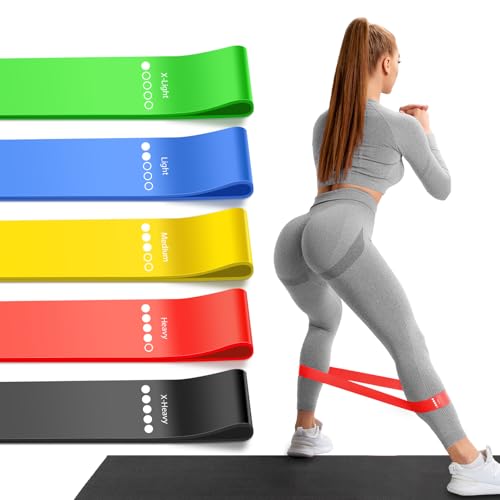 Resistance Bands for Working Out, 5 Levels Exercise Bands Set - color: Colorful
