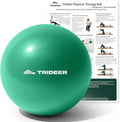 Trideer Exercise Ball for Rehabilitation with Guide, 9 Inch Pilates Ball - color: Green (with inflation straw)