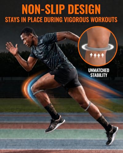 teyy 2PCS Patellar Tendon Support Strap for Knee Pain Relief (Gray) - color: Gray