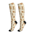 Cute Dog Compression Socks Women Men, Dog Lover Gift - color: Goldendoodle