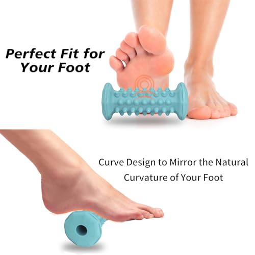 Blue Foot Massager Roller Set for Plantar Fasciitis, Arch&Heel Pain Relief - color: Blue Combination