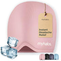 MyHalos® Migraine & Headache Relief Cap, 30% More Gel, Hot & Cold Ice Wrap - color: Pink - Pack of 1