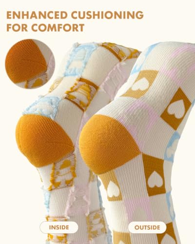 Cute Compression Socks for Women - color: Cartoon Design, size: XX-Large