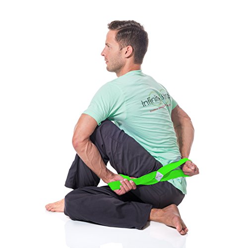 Infinity Yoga Strap for Stretching - Stretch - color: Sunburst, size: Small 13"-16"