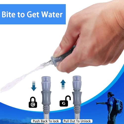 HEIKLN Hydration Bladder 1.5L-2L-2.5L-3L,Leak Proof Water Reservoir, BPA Free Military Water Storage Bladder Bag Hydration Pack Replacement Easy Clean for Bicycling Hiking Camping Hunting Running - color: 3L White