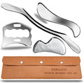 Professional Stainless Steel Muscle Scraper Tool Set, 4-Piece with Carrying Case,Manual Operation for Physical Therapy and Myofascial Release - style: Robulove-D6
