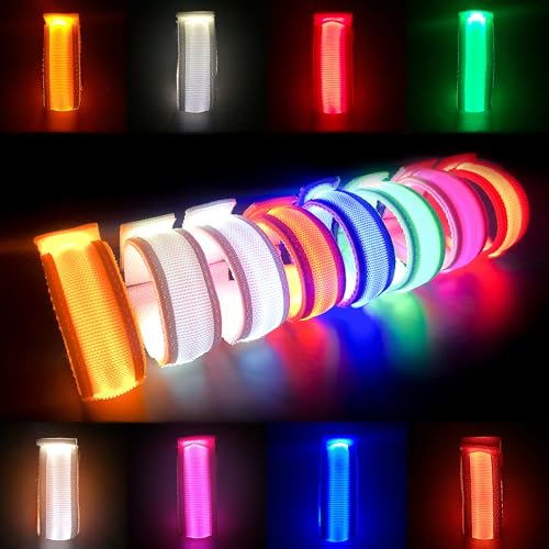 FANL 8/12/24 Pack LED Glow Bracelets, 8 Colors, Light Up Party Favors - color: Multicolor