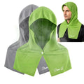2 pcs Cooling Hoodie Towel - Instant Evaporative Chilly Head Towel, Hooded Cooling Towel for Hard Hat, Outdoor Work, Construction, Sports, Hiking, Camping, Migraine Relief
