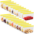 SPLF 20 Pack Reusable Snack Bags Dishwasher Microwave Safe - size: 20 Pack-Snack