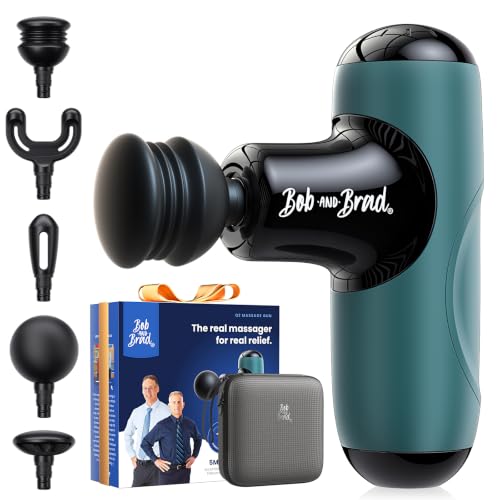 BOB AND BRAD Q2 Mini Massage Gun, Pocket-Sized, Small, Travel Essential - color: Classic Green
