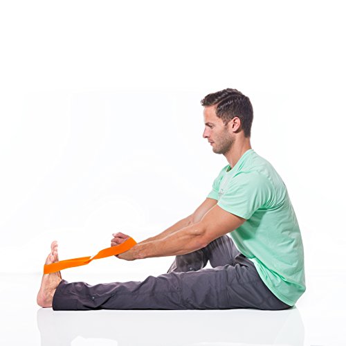 Infinity Yoga Strap for Stretching - Stretch - color: Dragonfruit, size: Medium 16"-19"