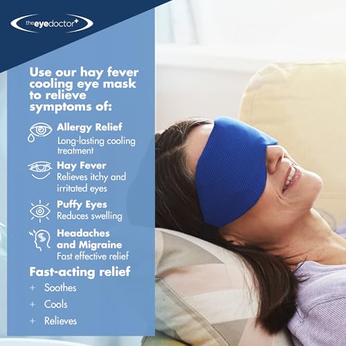 The Eye Doctor Allergy - Cold Eye Compress for Allergy & Hayfever Symptoms, Inflammation, Puffy Eyes, Headaches and Migraines. Reusable Gel Eye Mask for Soothing Relief – Cold Therapy - style: Cold Compress