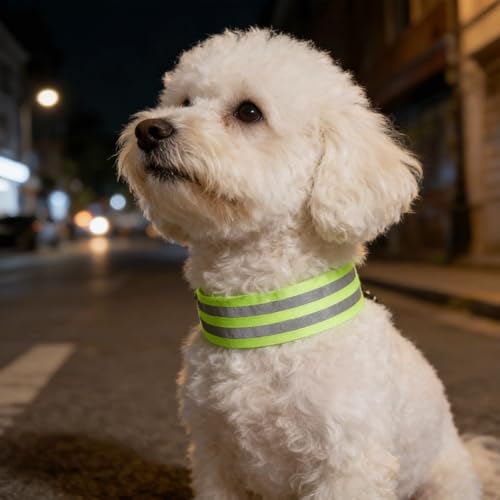 8PCS High Visibility Reflective Bands, Adjustable Elastic Safety Straps for Arm, Wrist, Ankle & Leg, Reflective Gear for Night Running, Walking, Cycling, Outdoor Nighttime Activities Men & Women