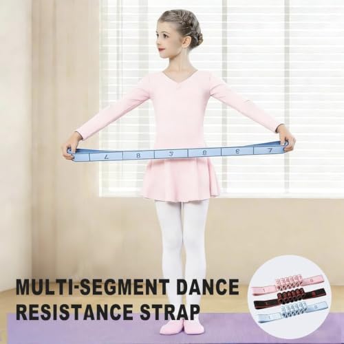 Stretch Bands 3 Pack with 8 Loops for Flexibility Training