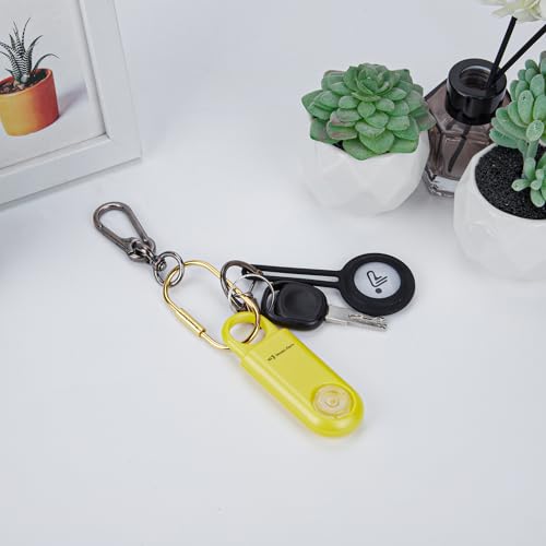 130db Personal Safety Alarm with Ultra Bright Strobe Light. Lemon Yellow - color: Lemon Yellow, style: Button cell