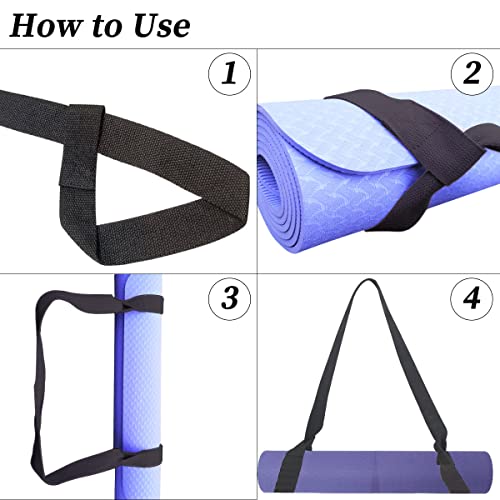 Tenalleys 1Pcs Adjustable Yoga Mat Strap Multi-Purpose Straps Easy-Cinch Yoga Mat Sling