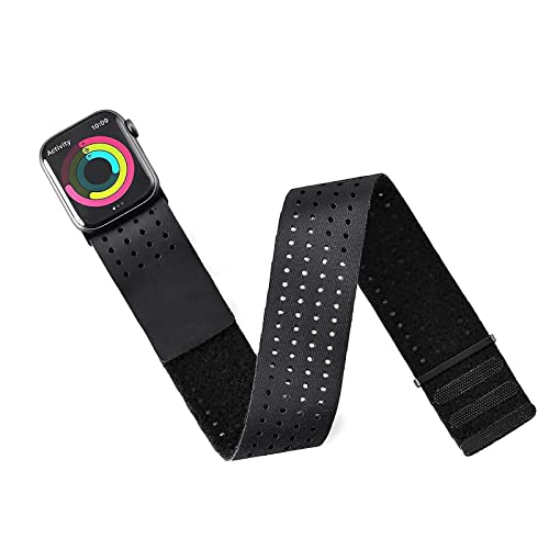 Tefeca Breathable Lycra Sport Armband Ankle Band Compatible with Apple Watch/Ultra - size: M/L 44/45/46/49mm