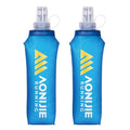 TRIWONDER Soft Flask Collapsible Water Bottles Running Bottle BPA-Free Foldable Handheld Runner Water Flask for Hydration Pack Marathon Hiking Cycling Climbing Travel (01# 500ml - Pack of 2) - color: 500ml/16.9oz - N - Pack of 2