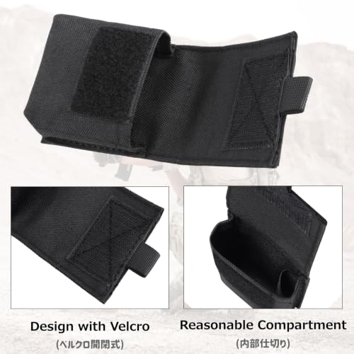 Azarxis Tactical Mini Belt Pouches, Multi-Purpose Small Battery Case Compact Utility EDC Card Slot Holder Waist Bags Military Molle Pack Sundries Storage Pack - color: #01 Army Green - 2 Pack