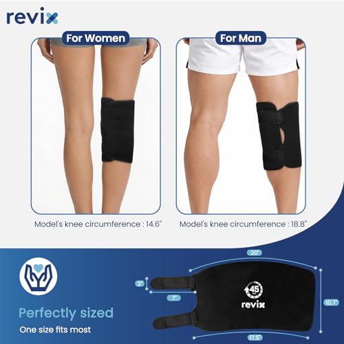 REVIX 2 Packs XXXL Knee Ice Pack Wrap for Meniscus & ACL, 45Min, 20"×10.7" - style: 2 Packs