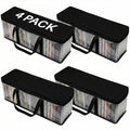Evelots CD Storage Bags, 4 Pack, Holds 200 CDs with Handles - size: 4-Pack (Holds 200), style: CD Storage Bag