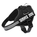 MUMUPET Service Dog Harness, No Pull & Reflective Pet Vest, Black, XS - color: Black, size: X-Small