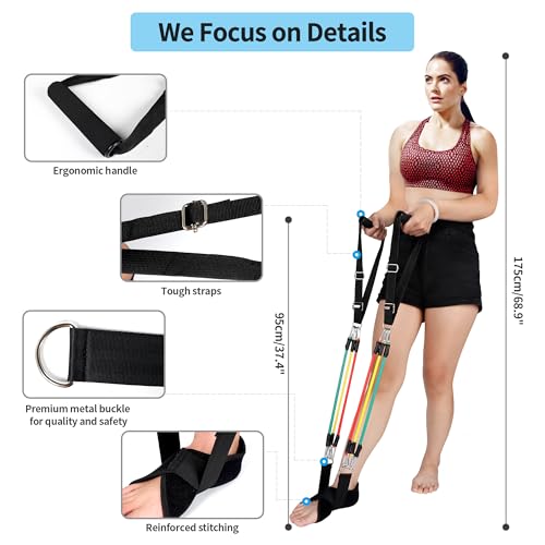 Knee Replacement Recovery Aids, Full Heel Wrap Rehab Strap Supports (Classic)