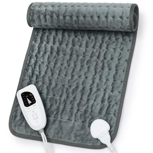 Heating Pad,Electric Heating Pads,Heating Pad for Back,DimGray,24x12 Inch - color: Darkgray, size: 24x12 Inch