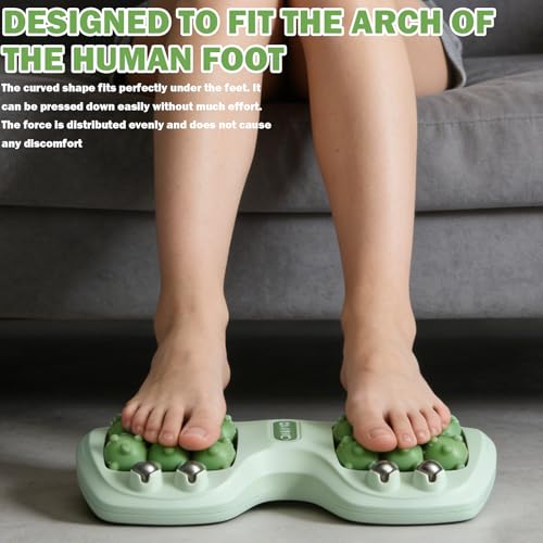 Foot Massager Roller,Foot Massage Roller,Foot Roller Massager Plantar Fasciitis For Pain Relief, Stress Relief And Improved Circulation, Portable Reflexology Tool For Home And Office Use(green) - color: Green