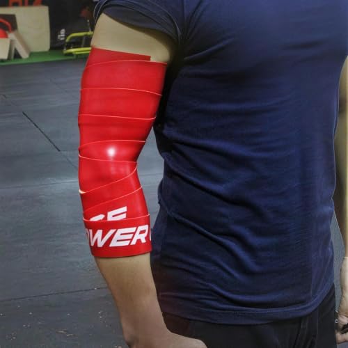 POWER GUIDANCE Muscle Floss Bands - Compression Bands - Mobility & Recovery Bands - for Improving Movement, Increasing Circulation & Reducing Soreness - color: Black and Red Combo (2)