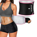KingPavonini Waist Trainer for Men Women Belly Fat, Sweat Belt Band - color: Pink, size: L ( W 9'' × L 44'')