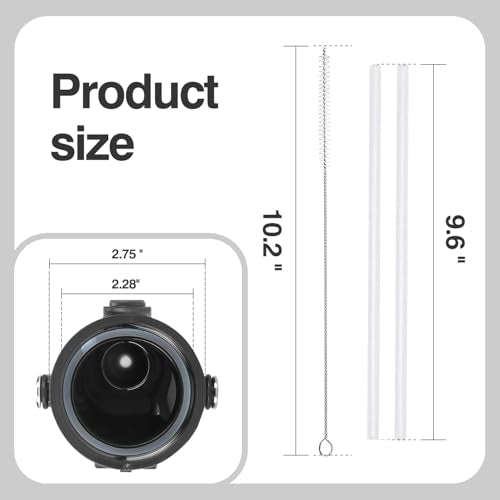 Straw lid for Hydroflask Wide Mouth Water Bottle,Flex Straw Lid Compatible with Hydro Flask 12 16 18 20 32 40 64 oz,Sports Straw Cap Flip Top Lid Water Bottle Lid Accessories… - color: Black 2