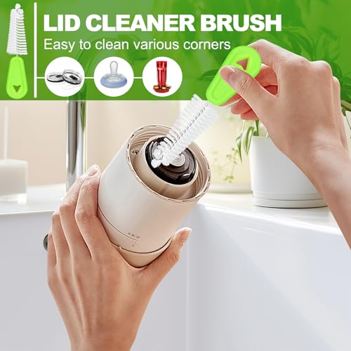 Rnoafmu Bottle Brush Set of 3, 14'' Water Bottle Brush & 13'' Straw Cleaner
