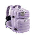 LHI Tactical Military Backpack for Men and Women 25L/35L Army Assault Pack Bag Small Rucksack with Bottle Holder - color: 35l-light Purple, size: Medium