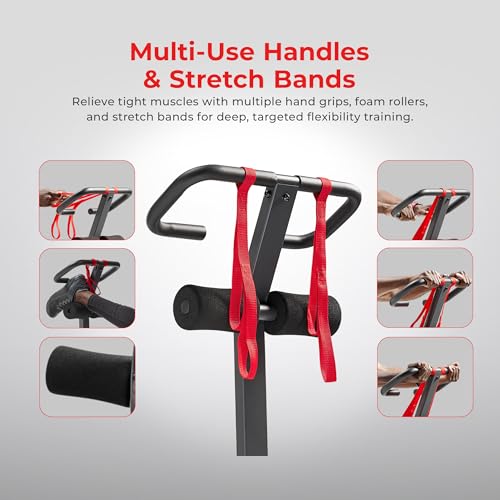 Sunny Health & Fitness Full Body Stretch Machine Back Stretcher Pivot Seat - color: Black