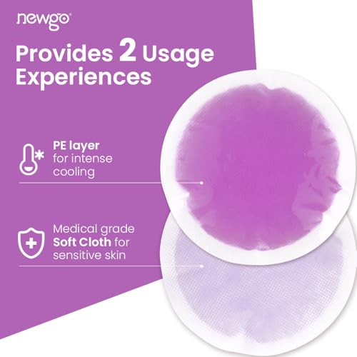 NEWGO Small Ice Packs for Injuries with Cloth Backing, 6 Packs, Purple - color: Purple - 6 Pack