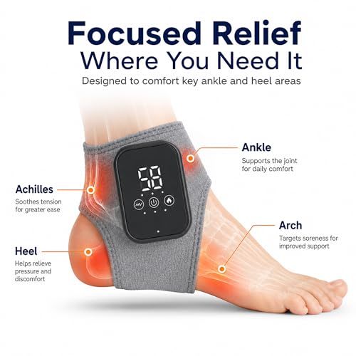 2 Pack Foot & Ankle Massager with Heat & Vibration