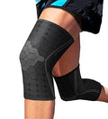 Sparthos Knee Brace for Men, Knee Compression Sleeve for Women - Black-M - color: Midnight Black