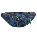 Ausion Fanny Pack Waist Bag for Men&Women Adjustable Belt Hip Bum Bag Fashion Water Resistant Hiking Waist Bag for Traveling Casual Running Hiking Cycling - color: Blue