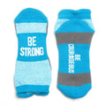 Gone For a Run Motivational Ankle Running Socks - Affirmation Runners Gifts - color: Be Strong