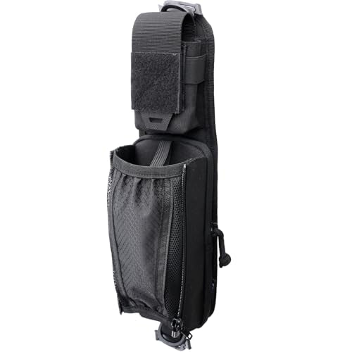 WYNEX Molle Backpack Shoulder Strap Pouches of Water Bottle Pouch Version - color: Black